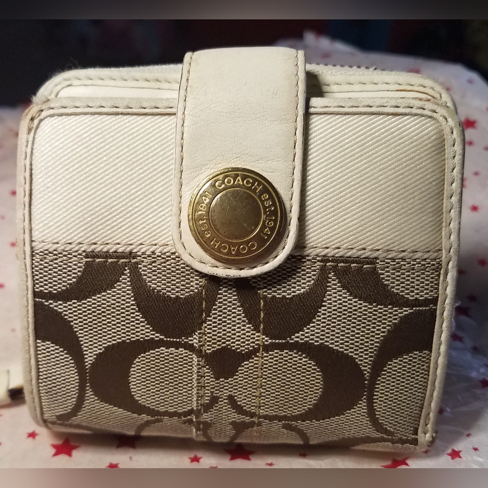 Coach Canvas & Leather Wallet